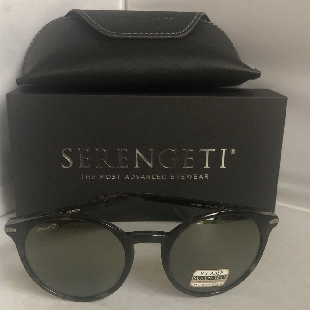 Serengeti Leonora Sunglasses PolarizedDark Grey Frame .